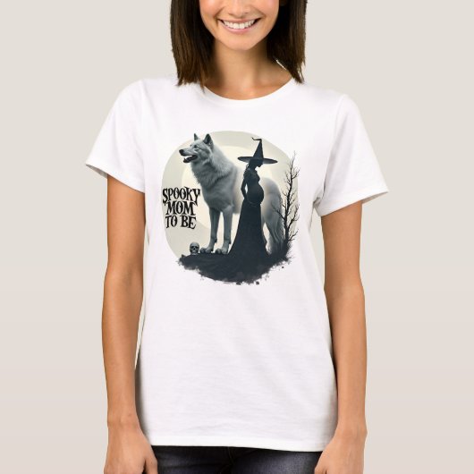 T-shirt Maman éffrayante Pour Être Faire-part bébé (Devant)