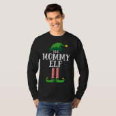 T-shirt Maman Elf Matching Famille Groupe Noël (Devant entier)