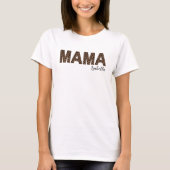 T-shirt Maman | Empreinte de léopard à la mode maman et mo (Devant)