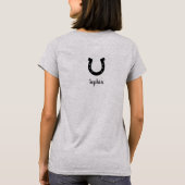 T-shirt Maman Équestre Script Moderne Année de Création (Dos)