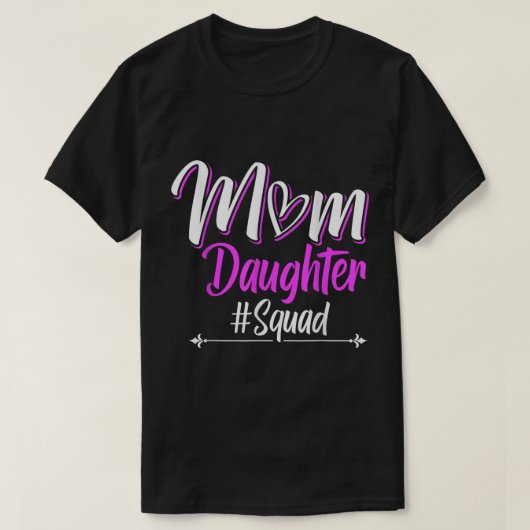 T-shirt Maman Équipe fille (Design devant)