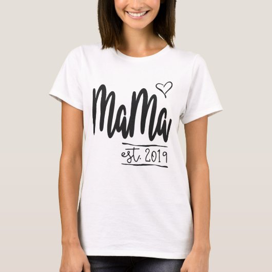 T-shirt Maman Est. 2019 (Devant)