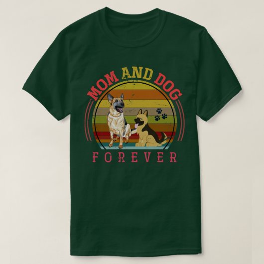 T-shirt Maman Et Chien Forever Animaux Animaux De Compagni (Design devant)