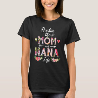 T-shirt Maman Et Nana Life Nouvelle Grand-Mère Première Fo