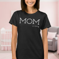 Maman Etabli Coeur Noir Minimal