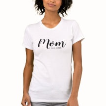 T-shirt maman établi en noir