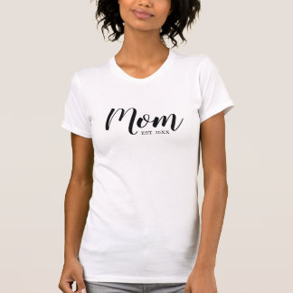 T-shirt maman établi en noir