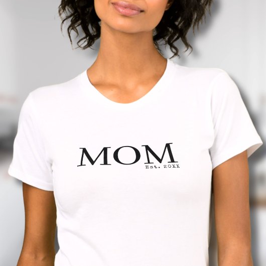 T-shirt Maman établie depuis la date