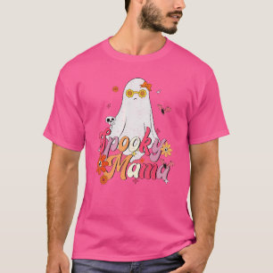T-shirt Maman Fantôme Mignon pour Halloween Hommes Femmes