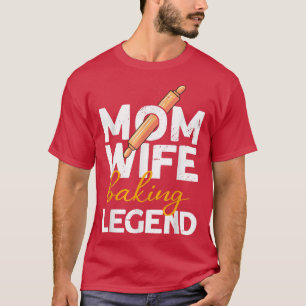 T-shirt Maman Femme Légende de la pâtisserie Pain Boulange