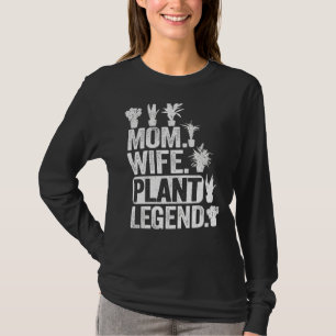 T-shirt Maman Femme Plante Légende Plantes Mama Gardener