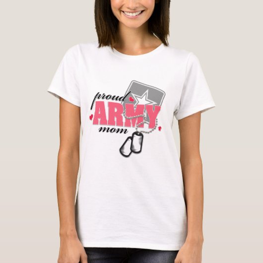 T-shirt Maman fière d'armée (Devant)