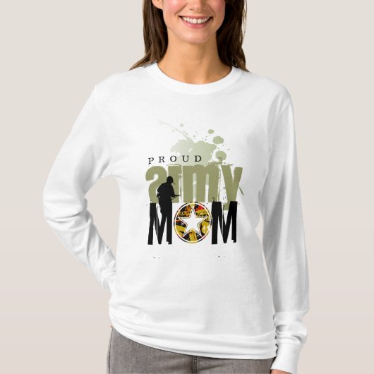T-shirt Maman fière d'armée (Devant)