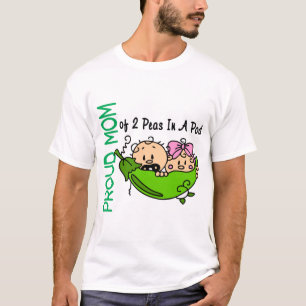 T-shirt Maman fière de 2 pois dans une VERSION 3 de cosse