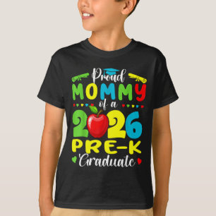 T-shirt Maman fière de la promotion 2026 de maternelle pou