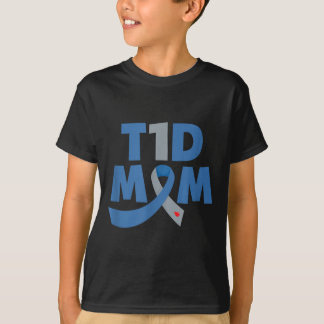 T-shirt Maman fière d'un guerrier T1d diabétique Diabète