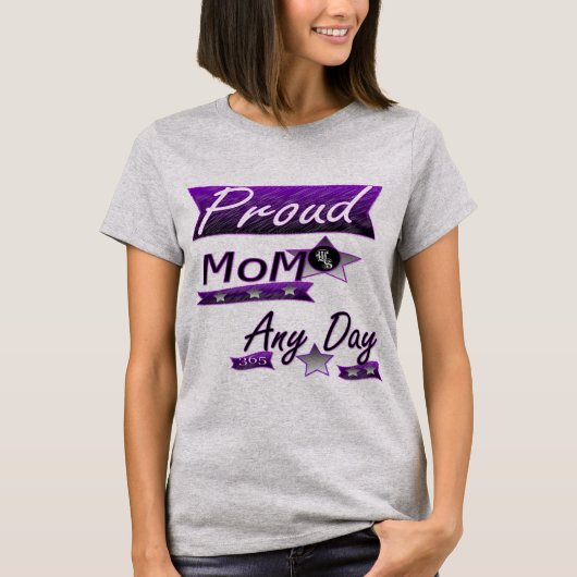 T-shirt Maman fière tout jour (Devant)