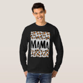 T-shirt Maman Fils Fille Fille Mère Maman Maman Mère Léopa (Devant entier)