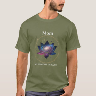 T-shirt Maman Fleur de Lotus Cosmique en Fleur