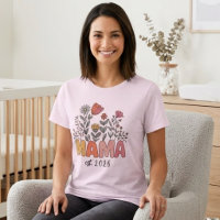 Maman Fleur Sauvage Douce Année Design Boho