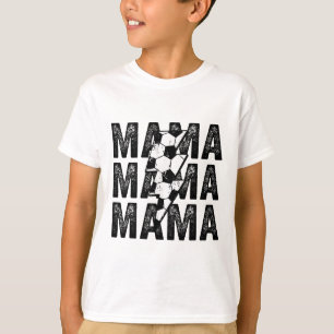 T-shirt Maman foot éclair en détresse Maman 