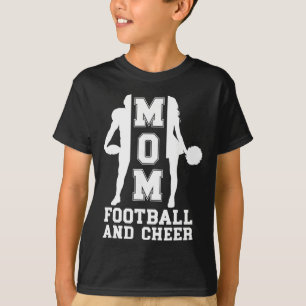 T-shirt Maman Football Et Cheerleader De Cheerleader Et Jo