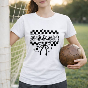 T-shirt Maman Footballeuse Style Arc Coquette Maman du Foo