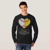 T-shirt Maman Funny Baseball Ball Funny Grand-mère Softbal (Devant entier)