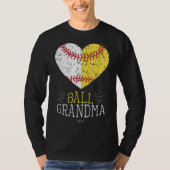 T-shirt Maman Funny Baseball Ball Funny Grand-mère Softbal (Devant)