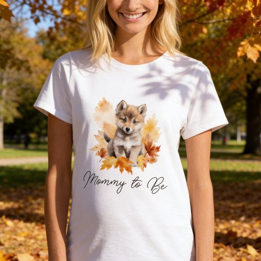 T-shirt Maman future loup des forêts adorable