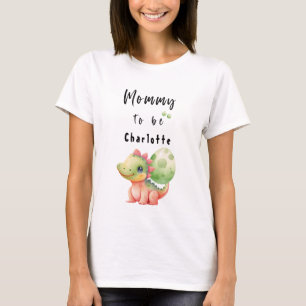 T-shirt maman future mignonne bébé dinosaure aquar