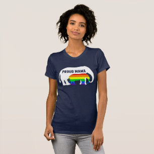 T-shirt Maman gay pride Fier Mama Elephant Arc-en-ciel LGB