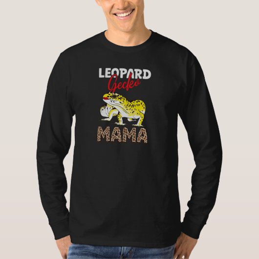 T-shirt Maman Gecko Léopard Mignon Pour Gecko (Devant)