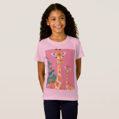 T-Shirt Maman girafe et bébé (Devant entier)