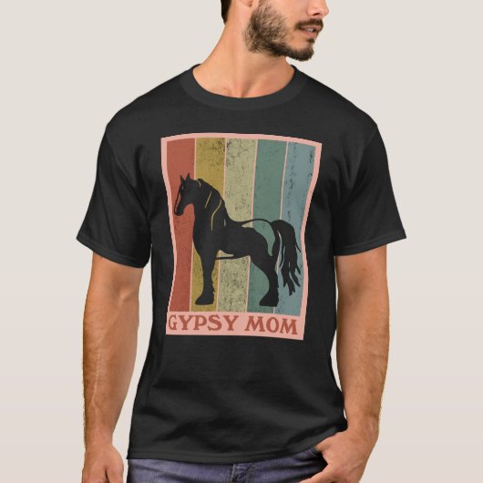 T-shirt Maman Gitane Cheval Gypsy Vanner (Devant)