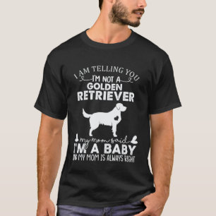 T-shirt Maman Golden Retriever Bébé Propriétaire de Chien