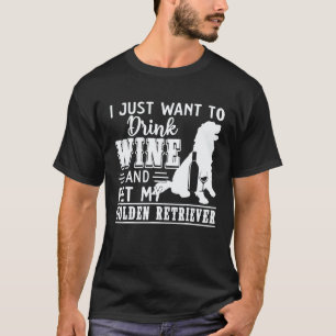 T-shirt Maman Golden Retriever Bois du vin et care