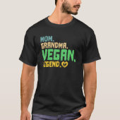 T-shirt Maman grand-mère Vegan Légende Go Vegan (Devant)