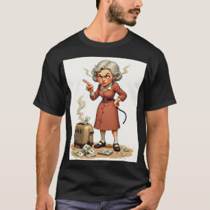 T-shirt Maman grincheuse Frustration Tâches ménagères Toa