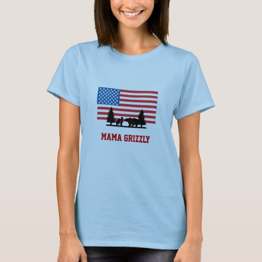 T-shirt Maman Grizzly (Devant)