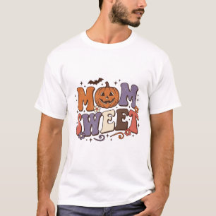 T-shirt Maman Halloween Citrouille Sucrée Design de Chemis