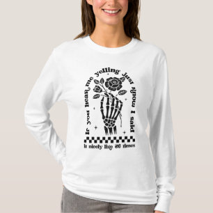 T-shirt Maman humour Si je hurle alors sais que je l'ai di