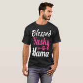 T-shirt Maman Husky Bienheureuse (Devant entier)
