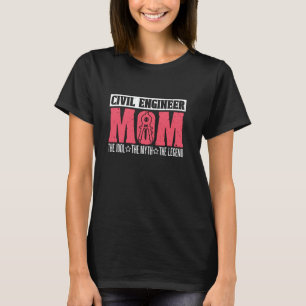 T-shirt Maman Ingénieur Civil La Mécanique Ingénierie Civi