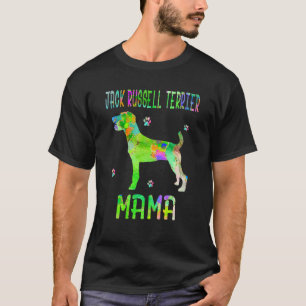 T-shirt Maman Jack Russell Terrier Maman Chien Coloré