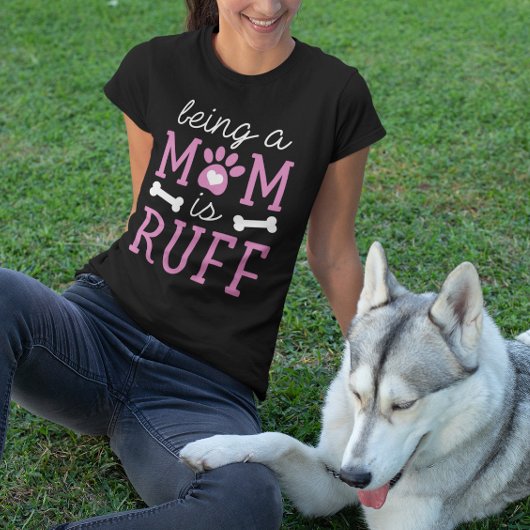 T-shirt Maman La Vie Est Ruff