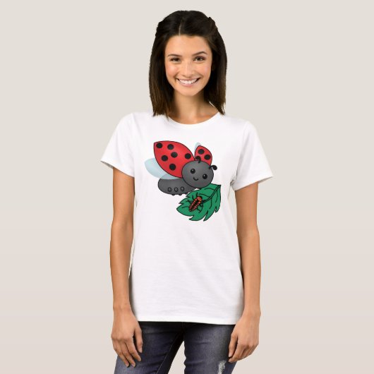 T-shirt Maman Ladybug avec Larvae (Devant entier)