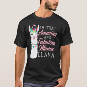T-shirt Maman Lama Alpaca Animal Lama Maman