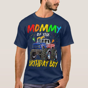 T-shirt Maman L'Anniversaire Garçon Monster Camion Anniver