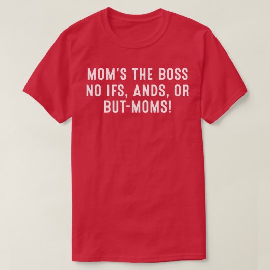 T-shirt Maman le patron (Design devant)
